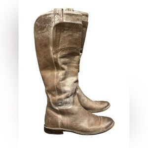 Frye Women's Tan Leather Riding Boots